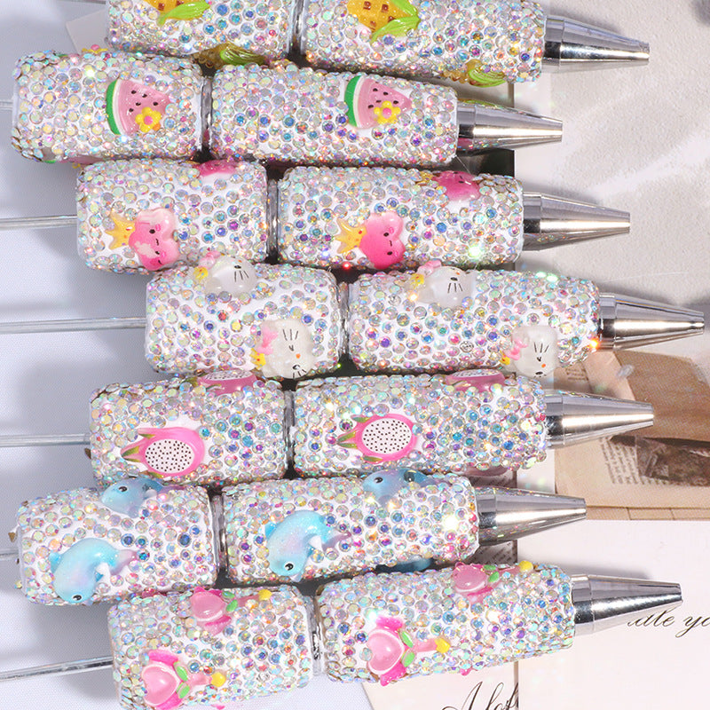 wholesale 3pcs beadable pens DIY Shell Diamond Bead Pen